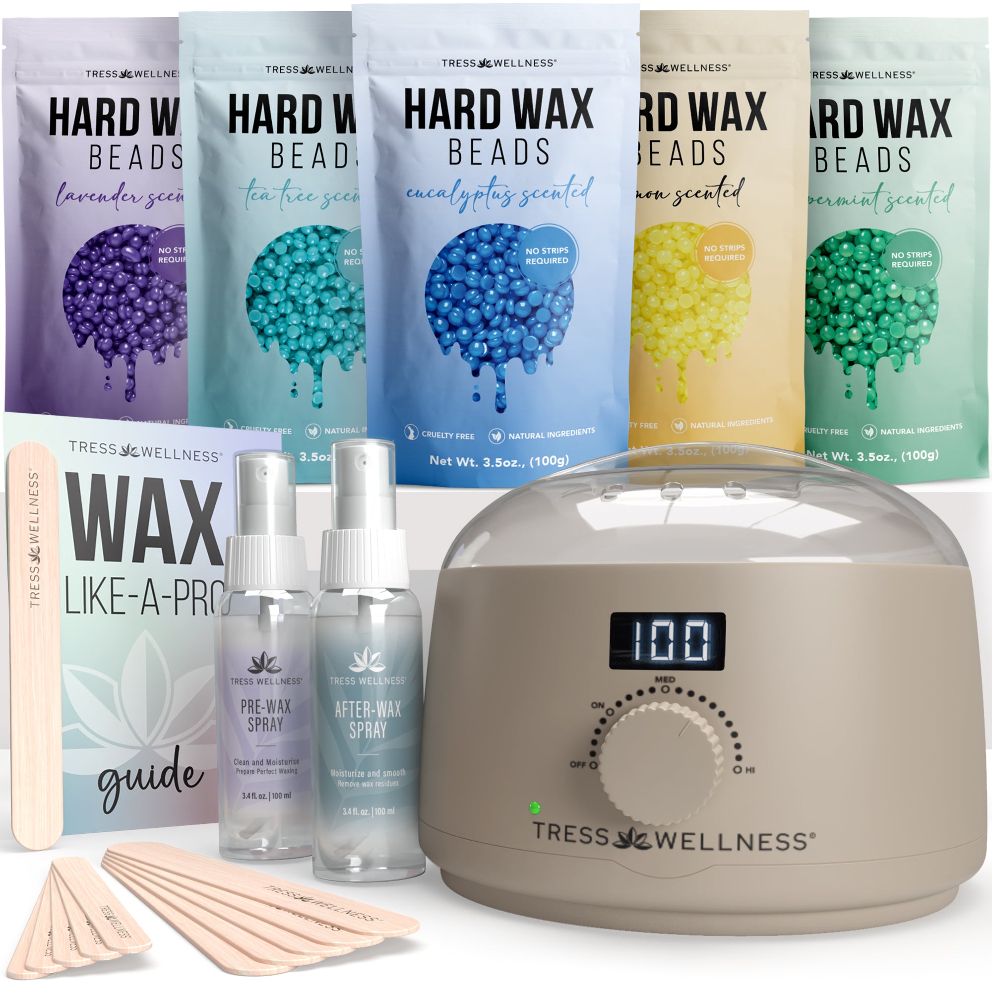 Easy to Use Hard Wax Kit for At-Home Hair Removal