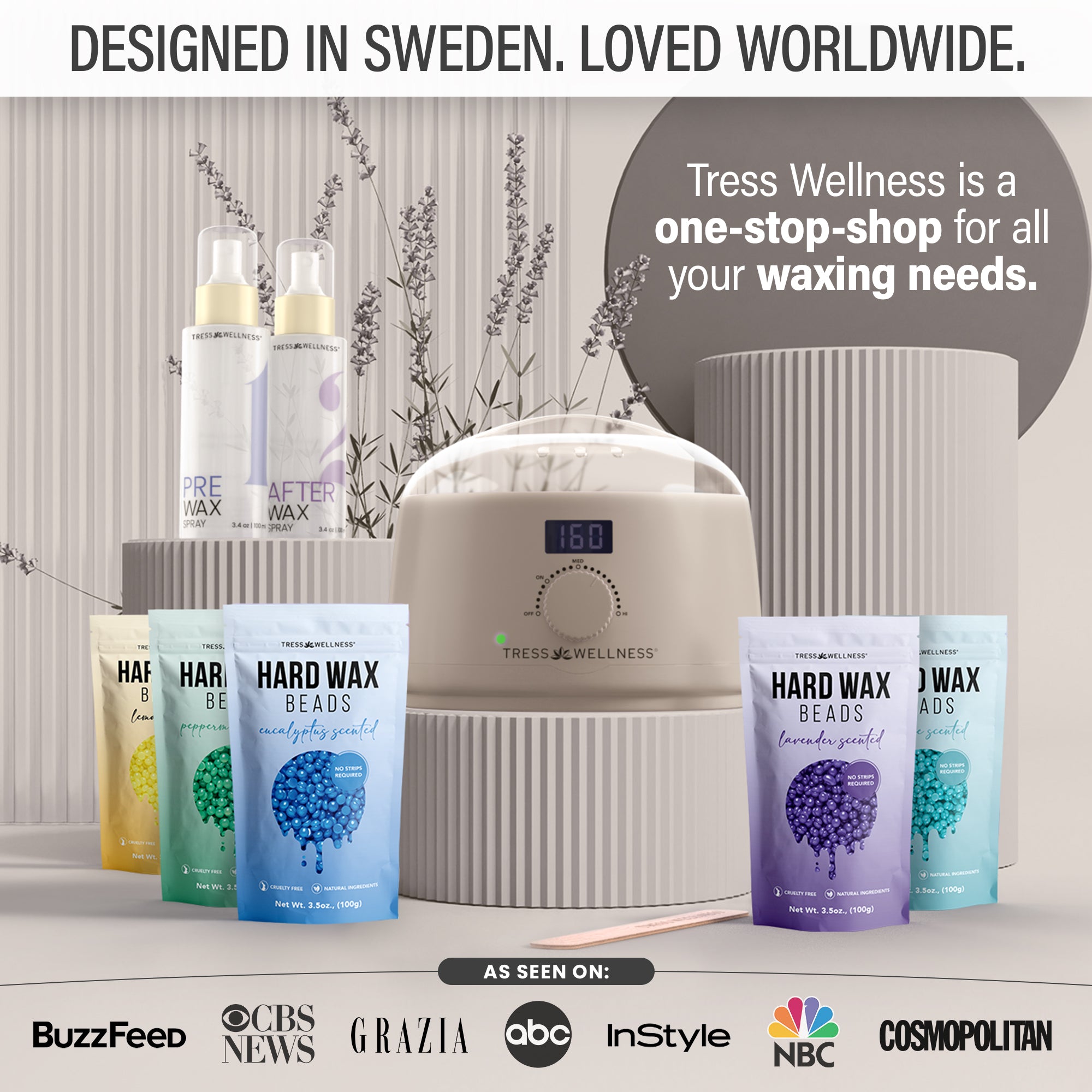 Easy to Use Hard Wax Kit for At-Home Hair Removal