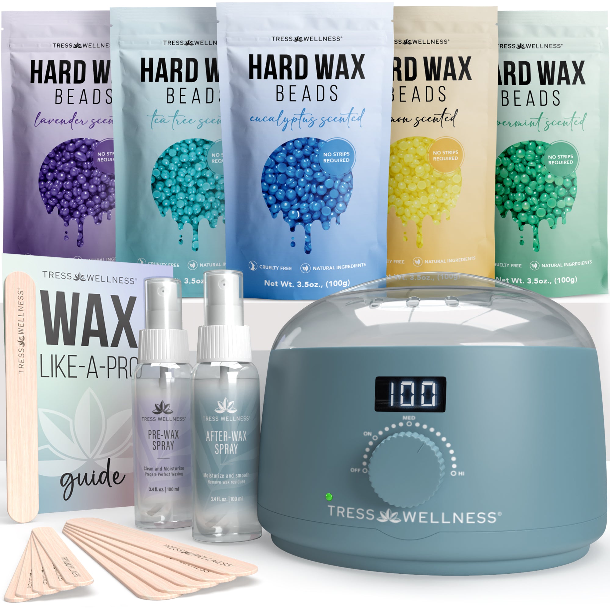 Easy to Use Hard Wax Kit for At-Home Hair Removal