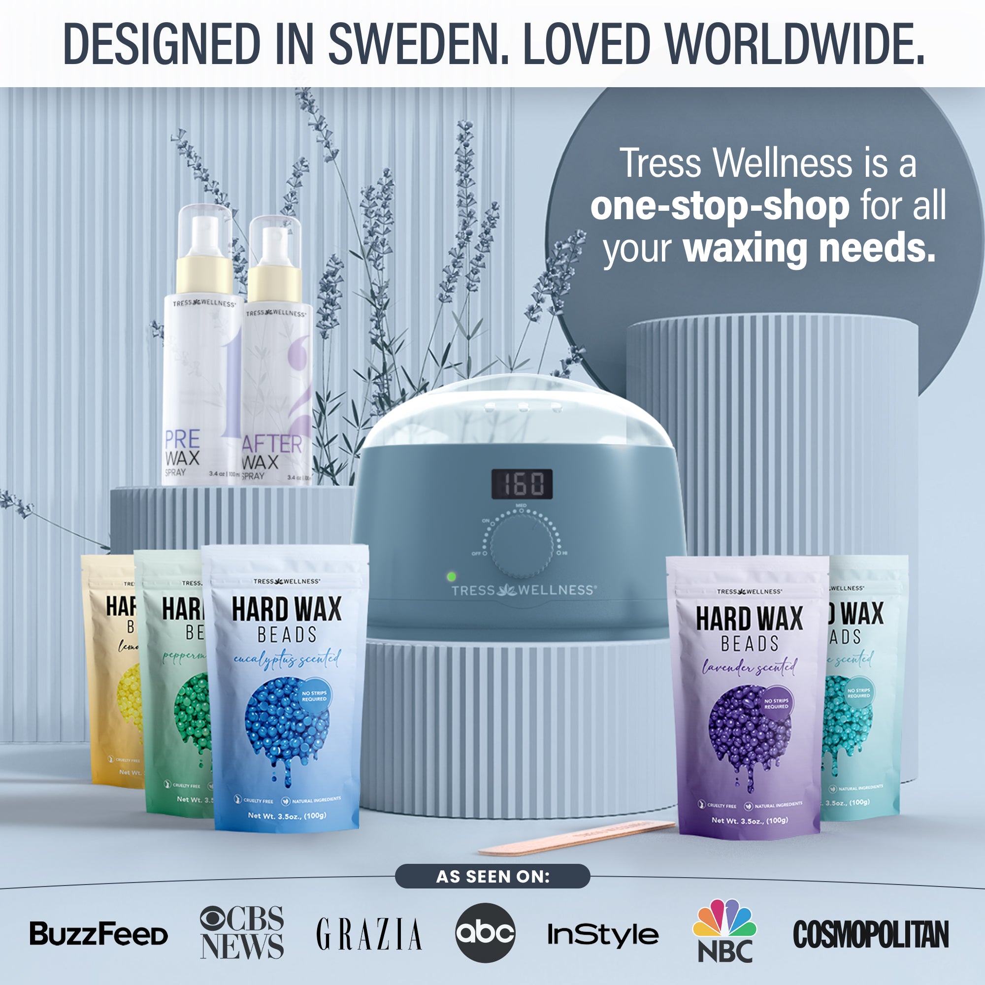 Easy to Use Hard Wax Kit for At-Home Hair Removal