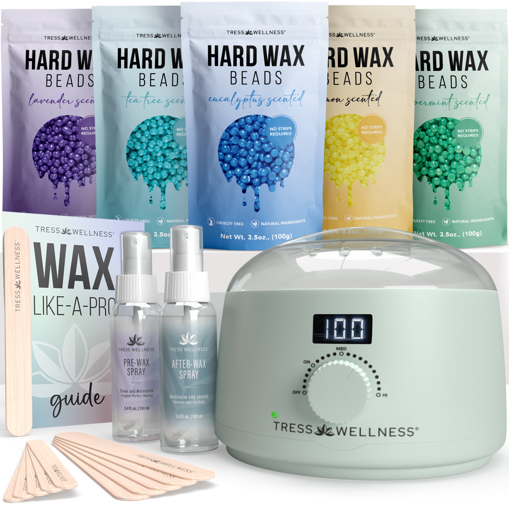 Easy to Use Hard Wax Kit for At-Home Hair Removal