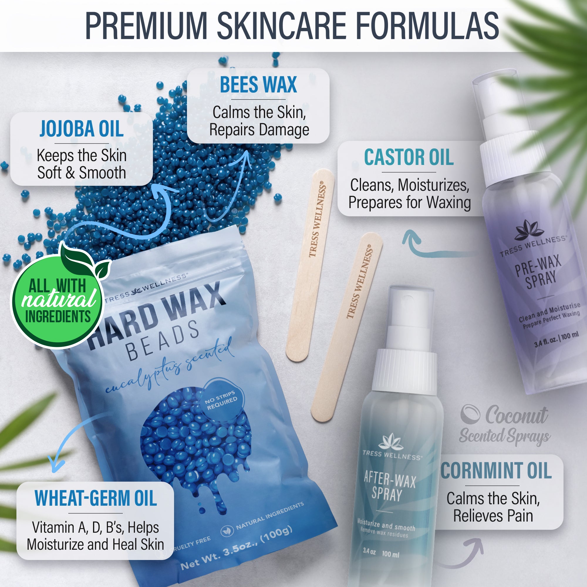 Easy to Use Hard Wax Kit for At-Home Hair Removal
