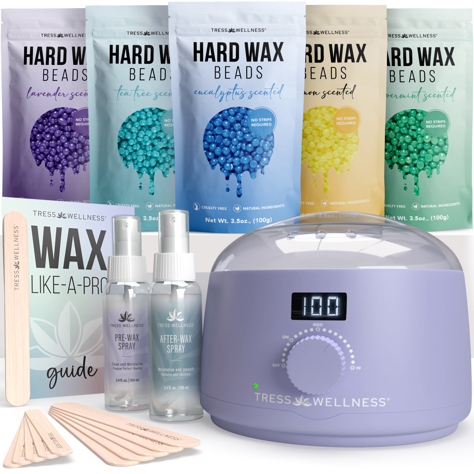 Easy to Use Hard Wax Kit for At-Home Hair Removal