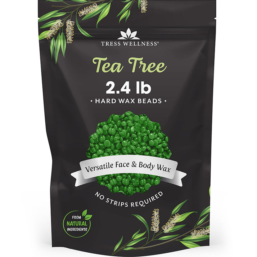 Tress Wellness Tea Tree Scented Tea Tree Hard Wax Beads for Face and Body in Large Sizes