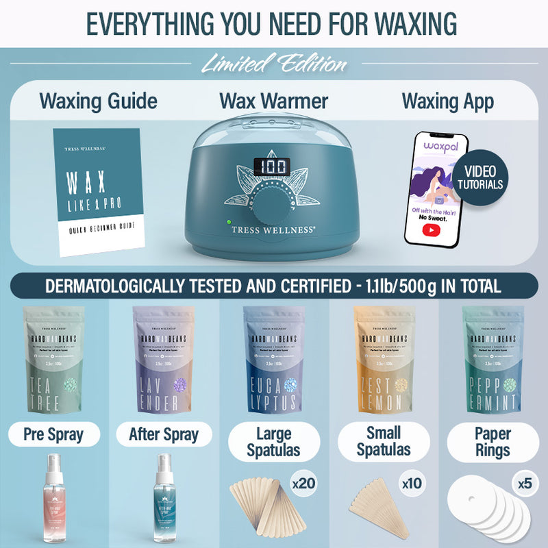 Easy to Use Hard Wax Kit for At-Home Hair Removal
