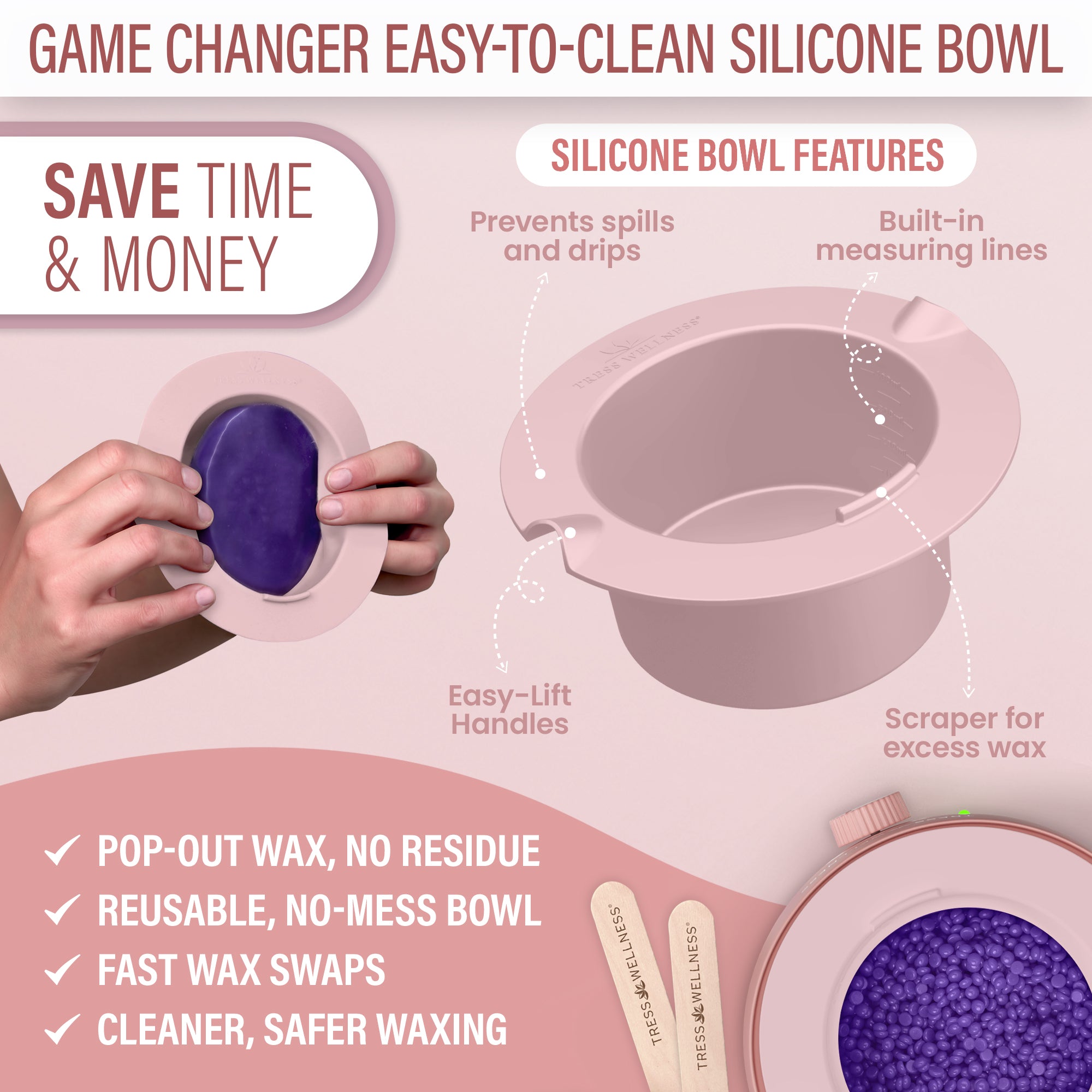 Starter Waxing Kit by Tress Wellness