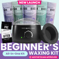 Black Tress Wellness starter waxing kit with hard wax beads, warmer and accessories 