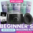 Black Tress Wellness starter waxing kit with hard wax beads, warmer and accessories 