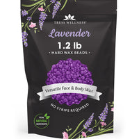 [variants=45427197640981] Tress Wellness Tea Tree Scented Lavender Hard Wax Beads for Face and Body in Large Sizes