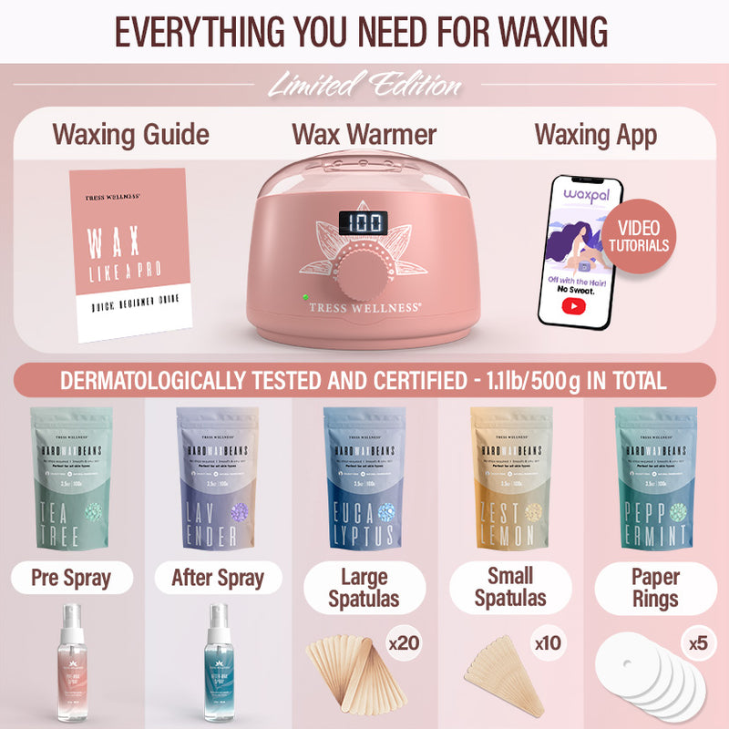 Easy to Use Hard Wax Kit for At-Home Hair Removal