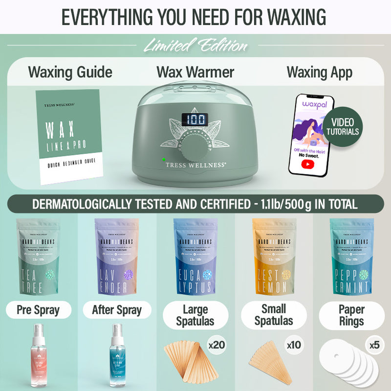 Easy to Use Hard Wax Kit for At-Home Hair Removal