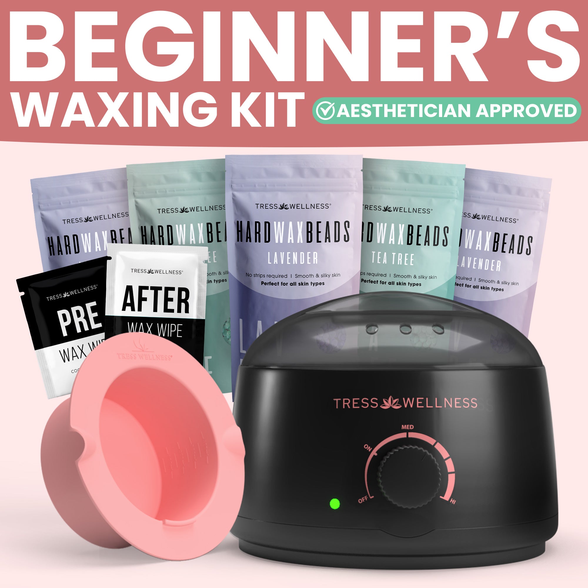 Easy to Use Hard Wax Kit for At-Home Hair Removal