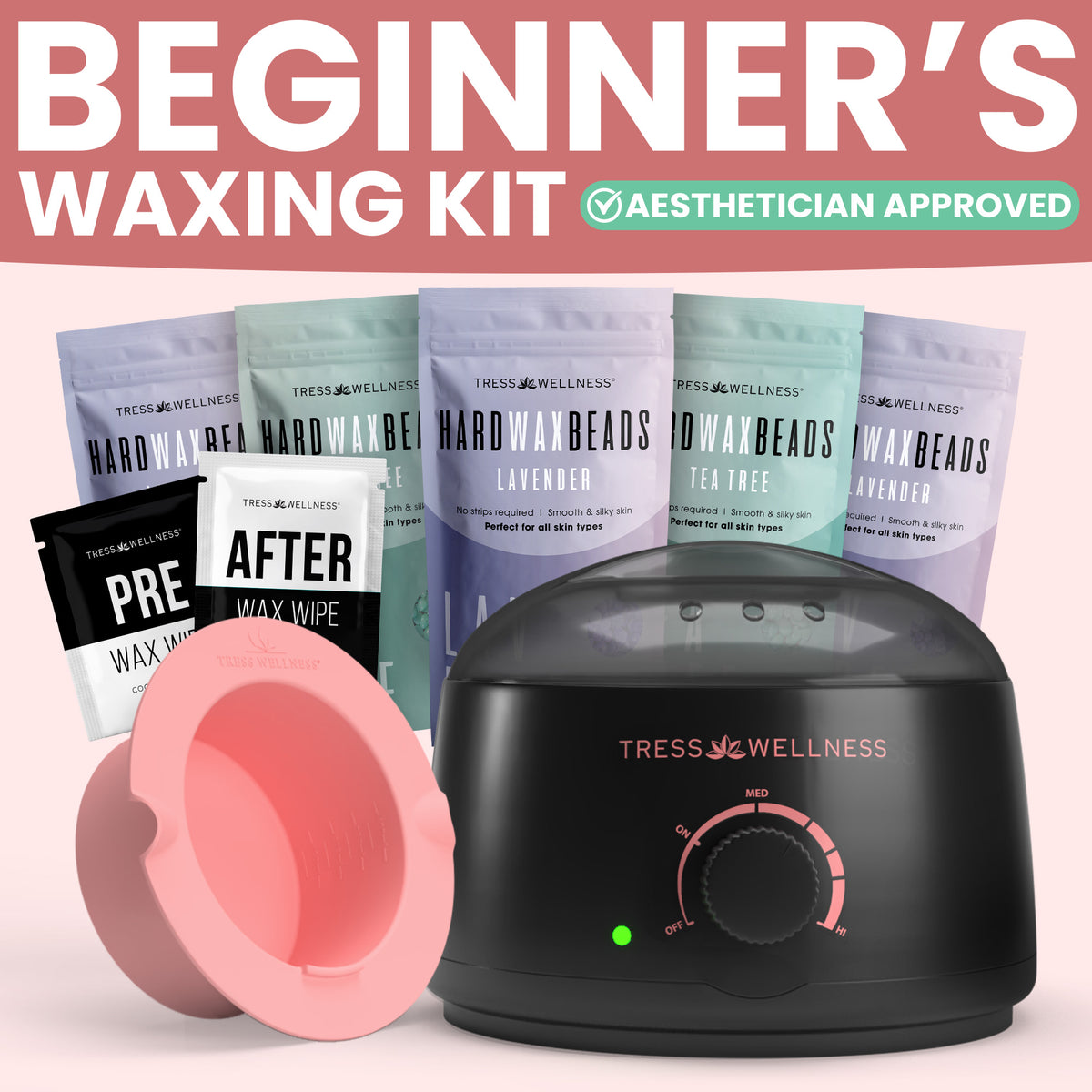 Easy to Use Hard Wax Kit for At-Home Hair Removal