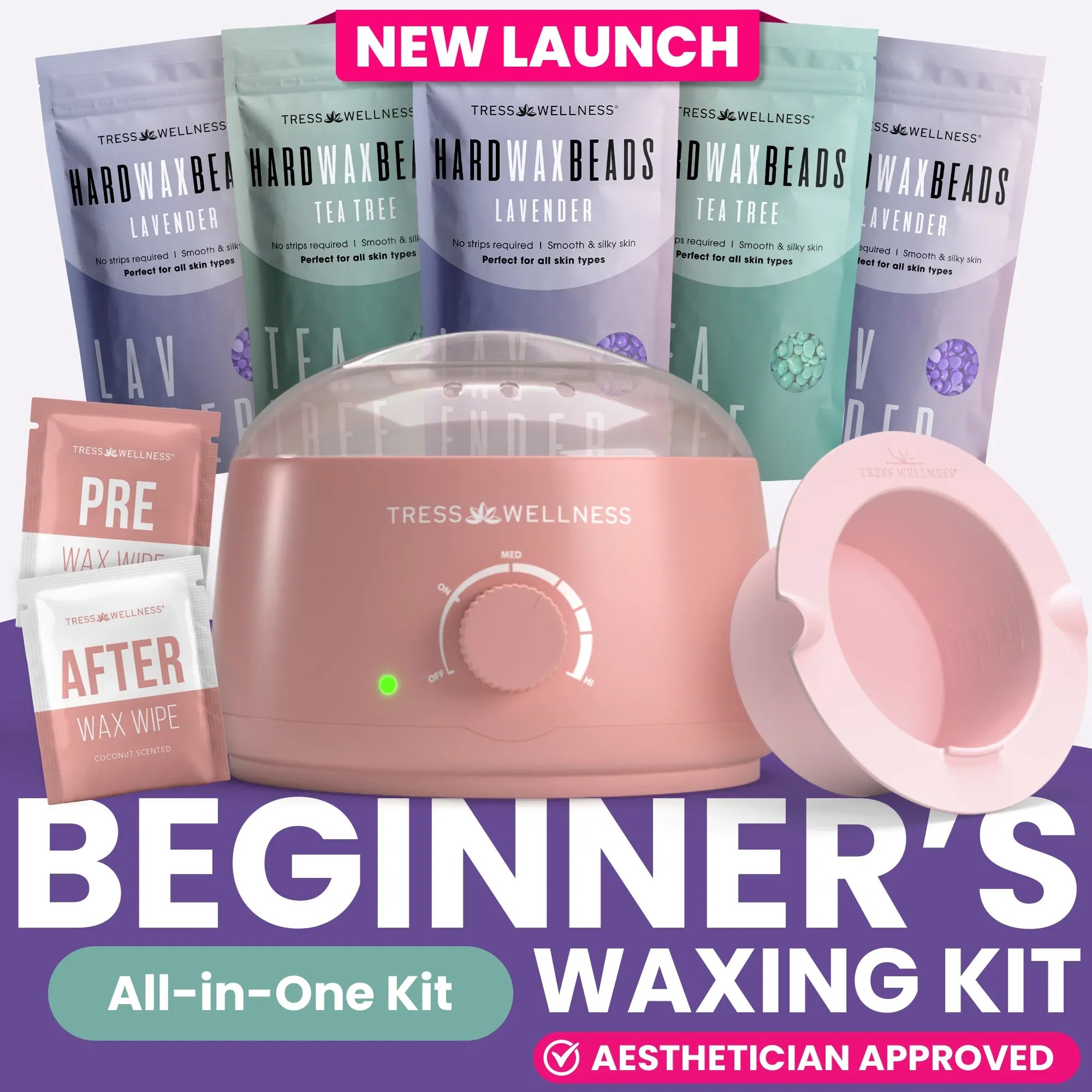 Starter Waxing Kit by Tress Wellness